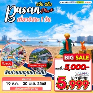 ทัวร์เกาหลี Busan Plus+ 4วัน 2คืน (BX)